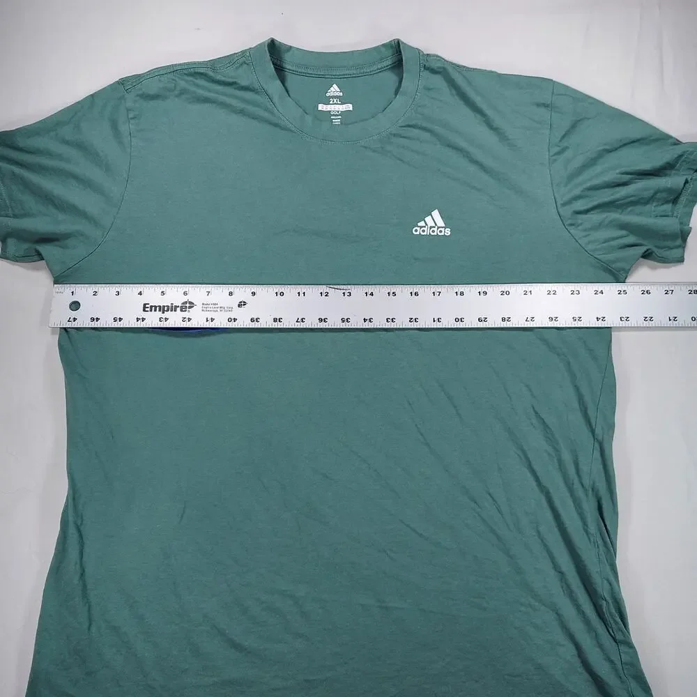 Adidas Golf Short Sleeve Green Tee T-Shirt Size 2XL Mens